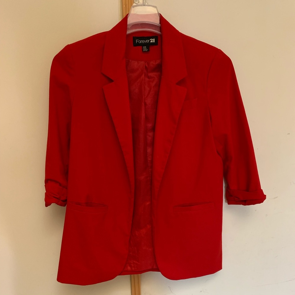 Red Forever 21 Blazer